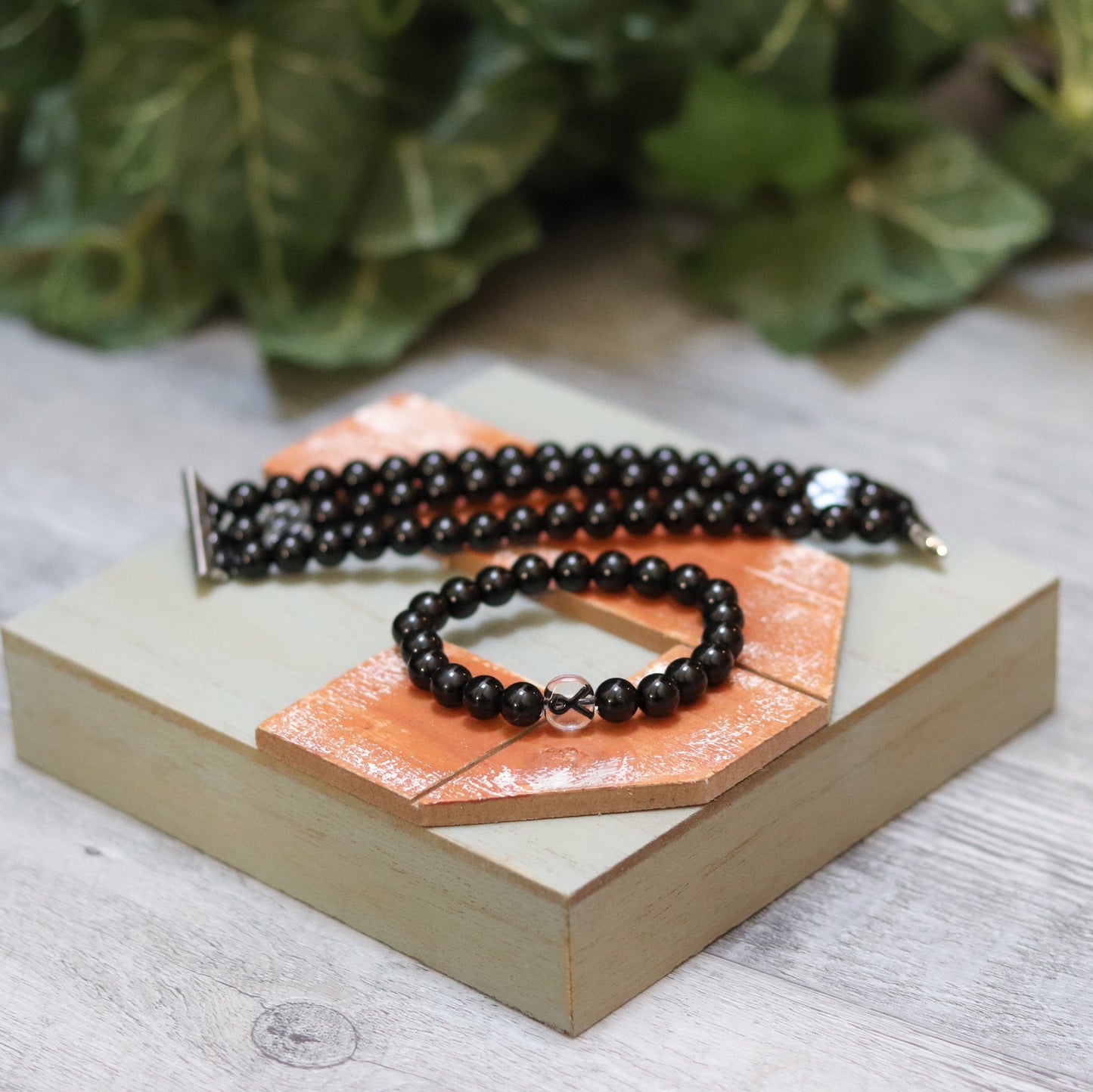 Black Ribbon Bracelet