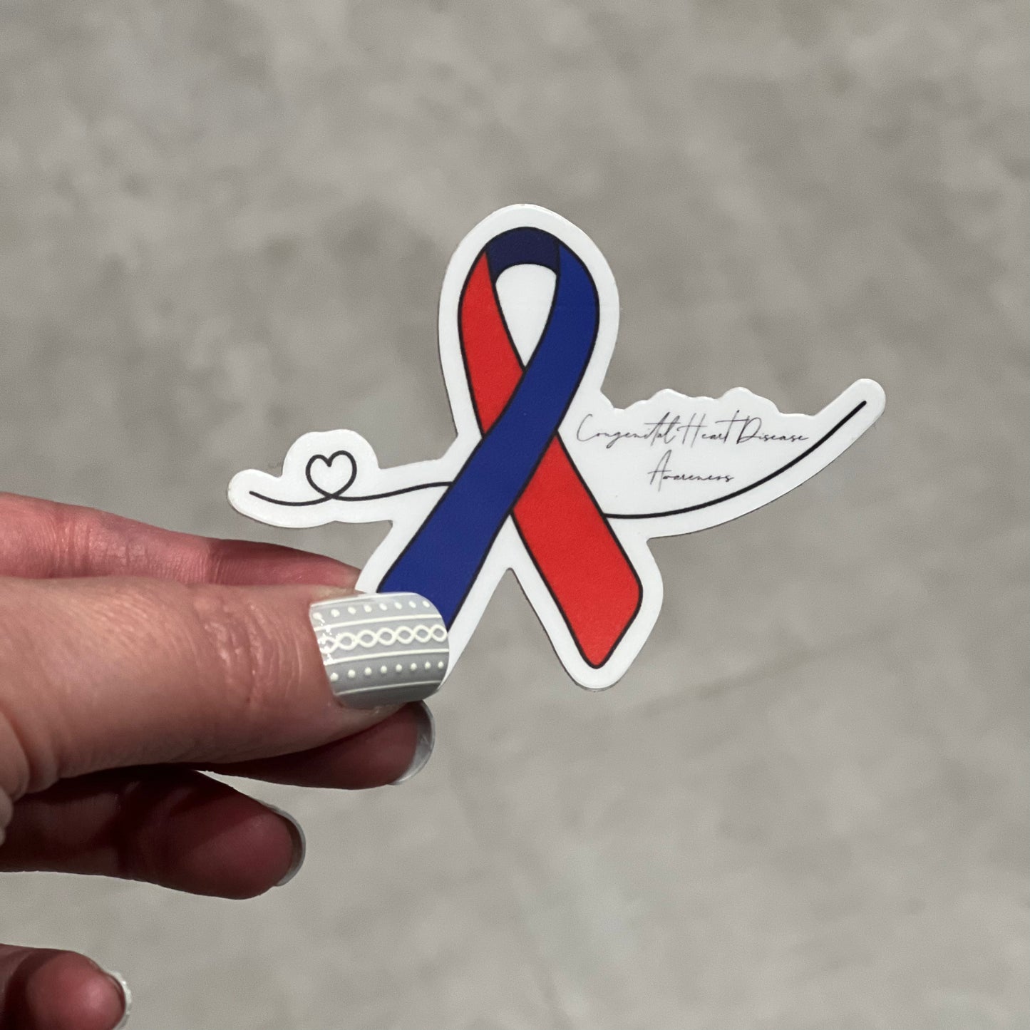 Congenital Heart Defect (CHD) Awareness Sticker