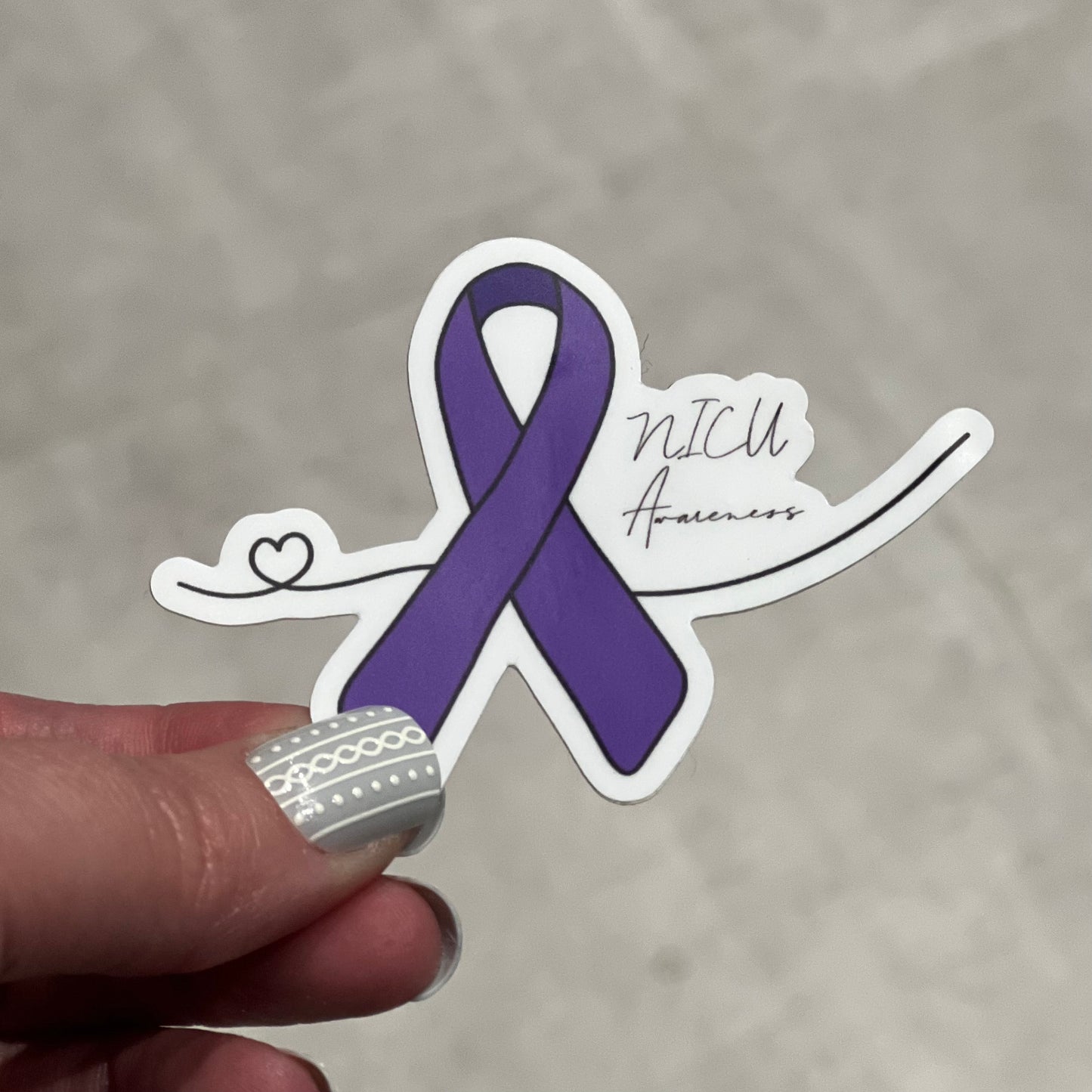 NICU Awareness Sticker