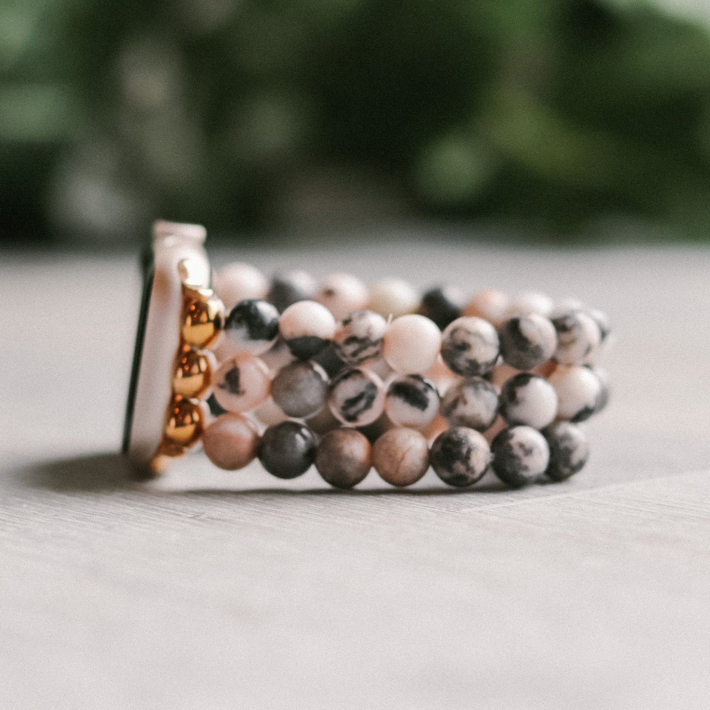 Pink Zebra Jasper Watchband