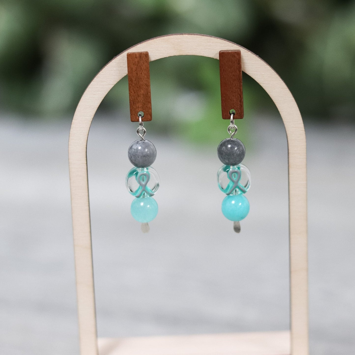 Wooden Bar Earrings