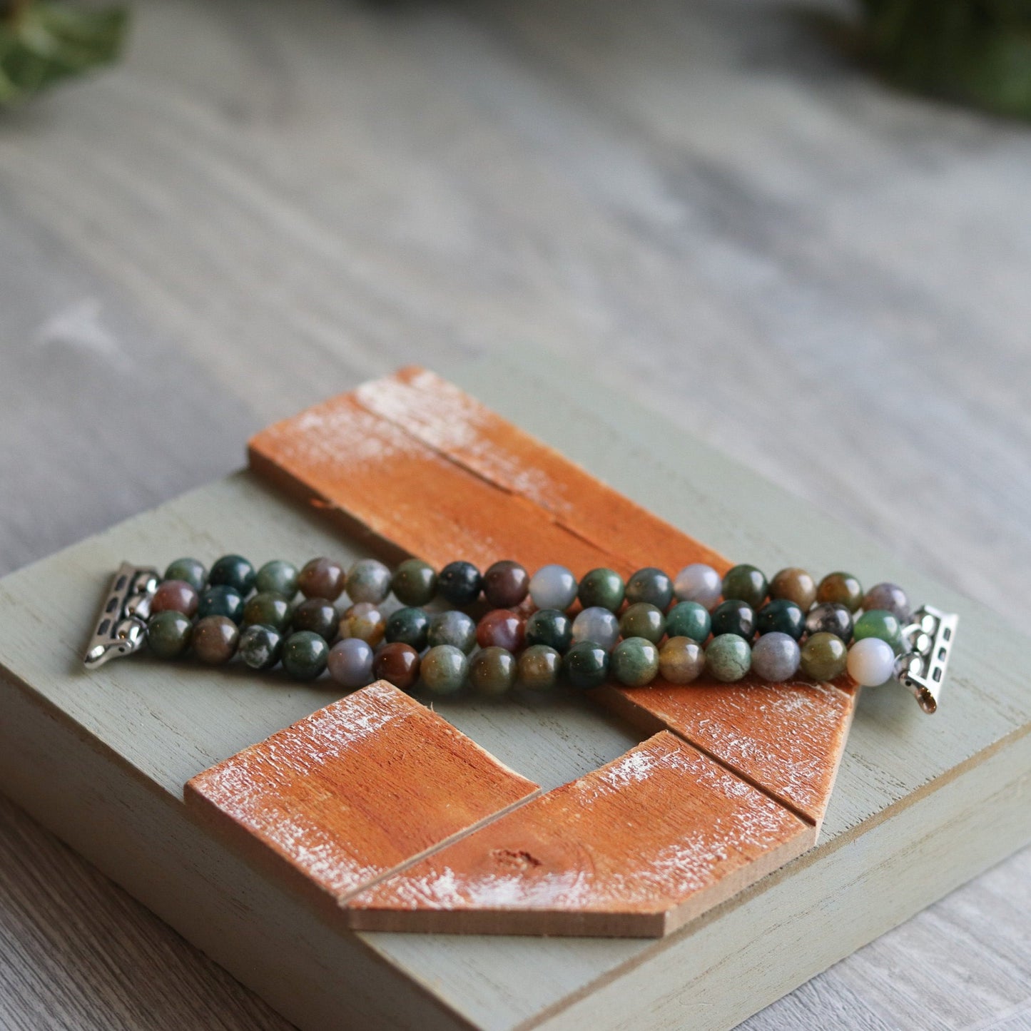 Indian Agate Watchband