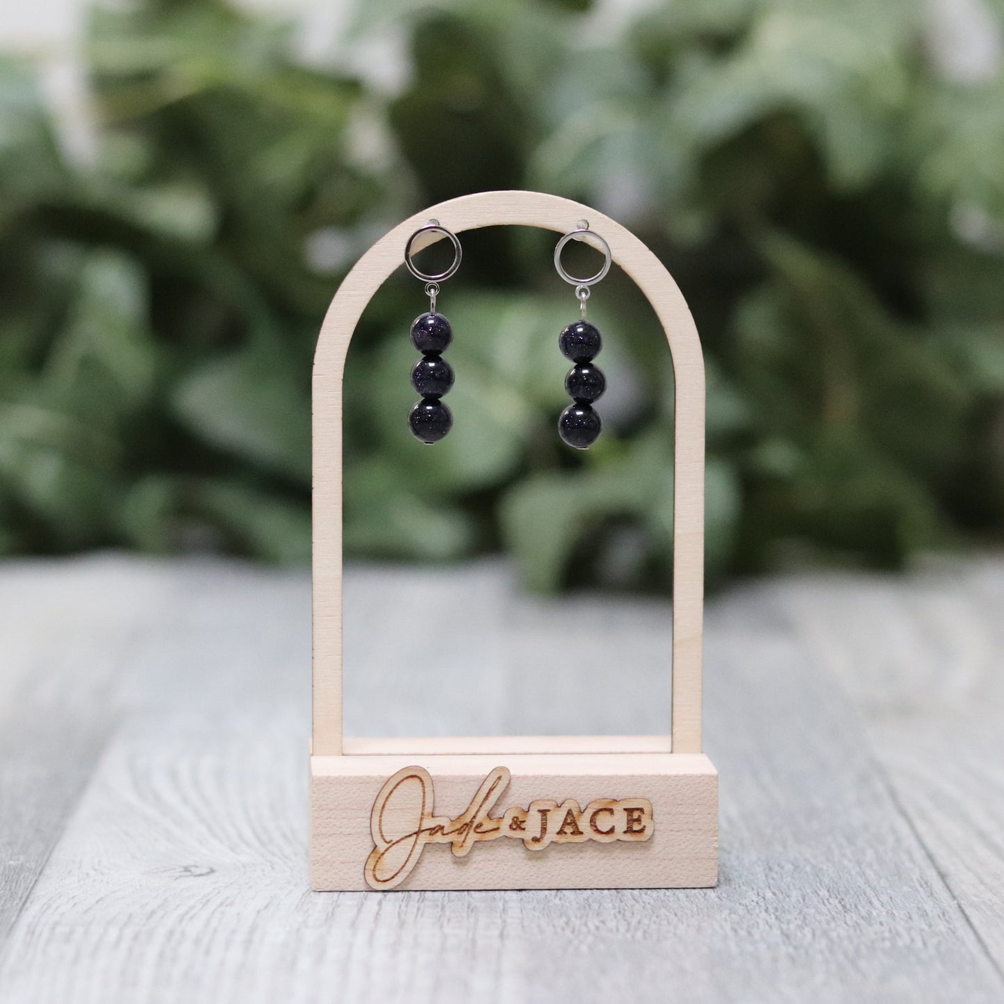 Blue Sandstone Earrings