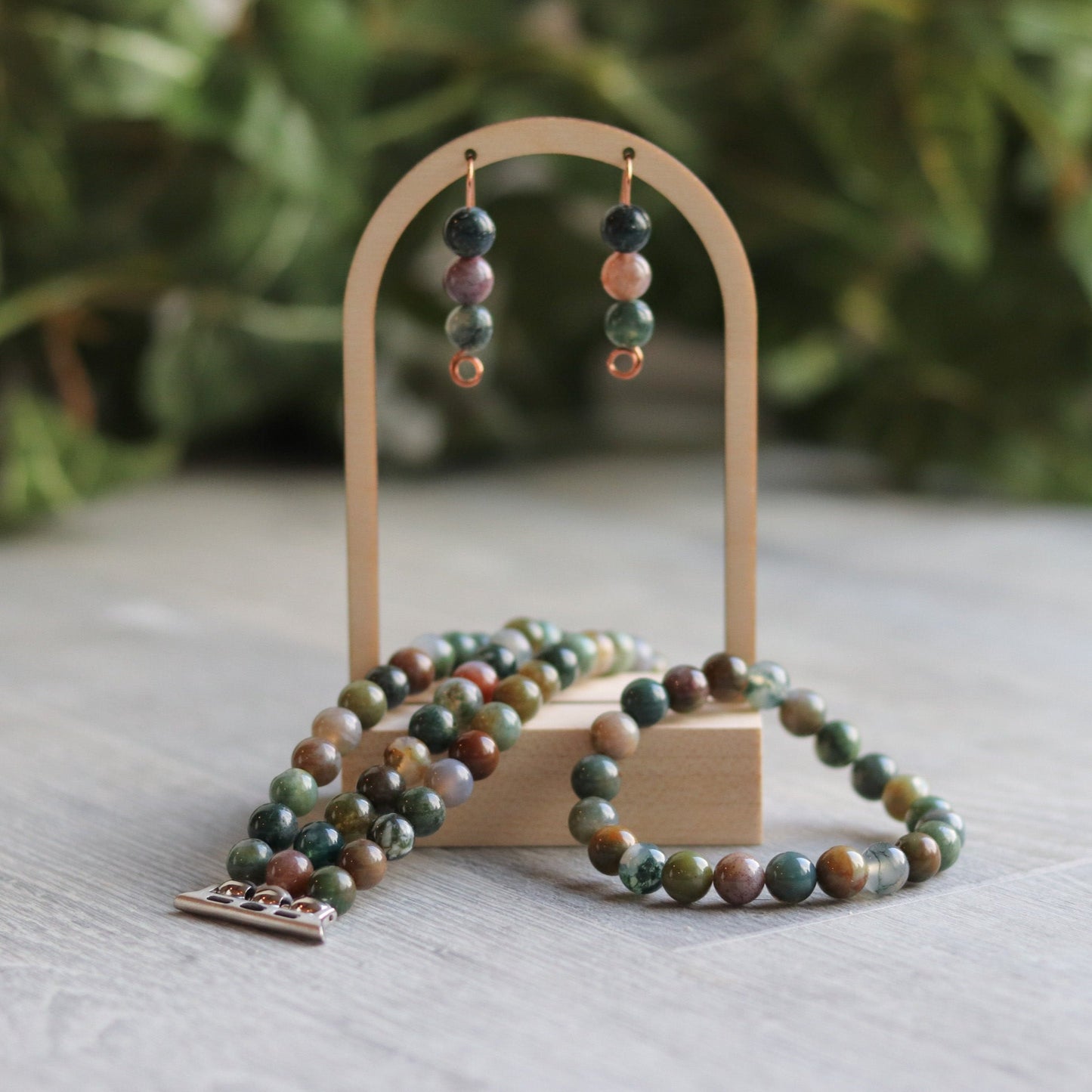 Indian Agate Earrings