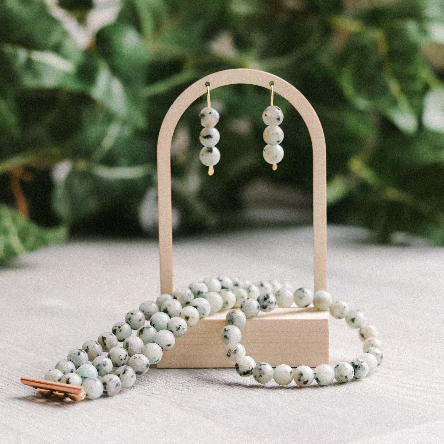 Kiwi Jasper Earrings