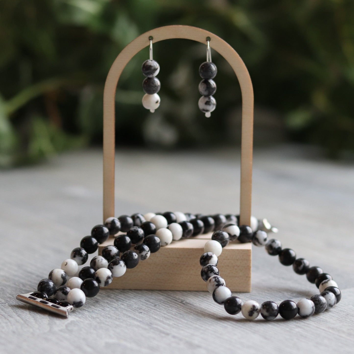 Black & White Zebra Jasper Bracelet