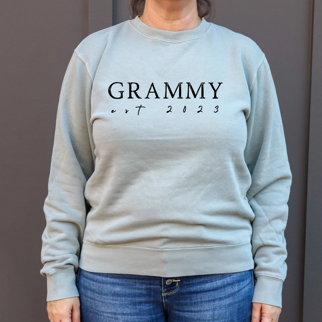 Stamped Name Crewneck Sweatshirt