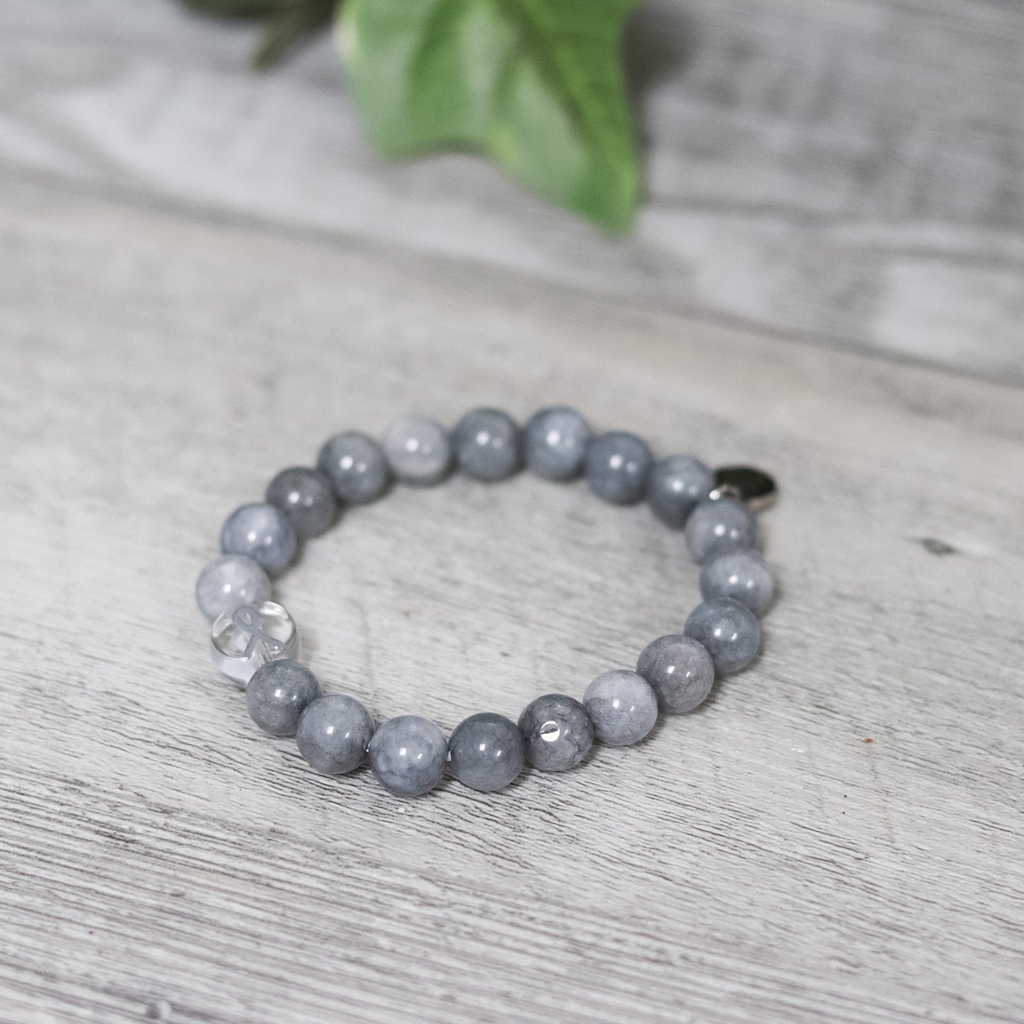 Gray Ribbon Bracelet